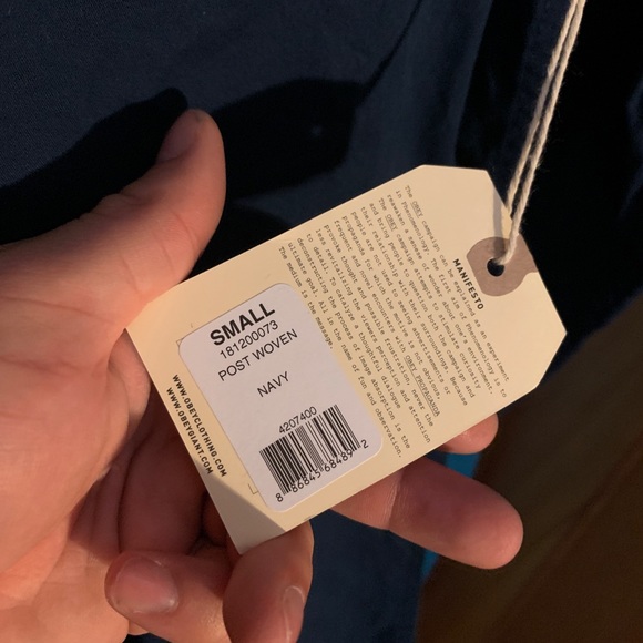 NWT Obey Button Down Shirt - Picture 4 of 5